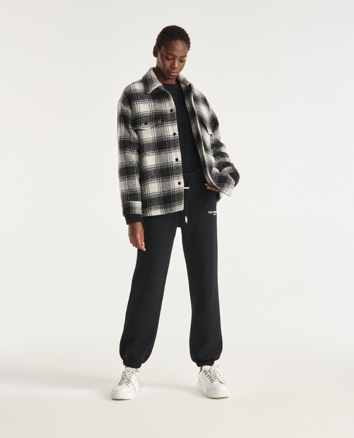 Karierte schwarz weiße jacke Outlet